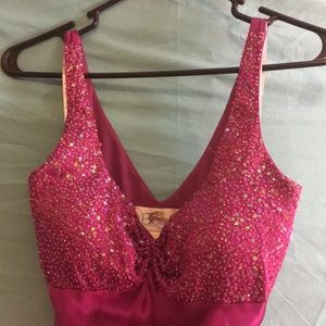 Magenta prom dress